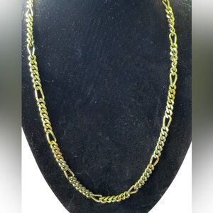 Vintage Monet Gold Tone Figaro Chain